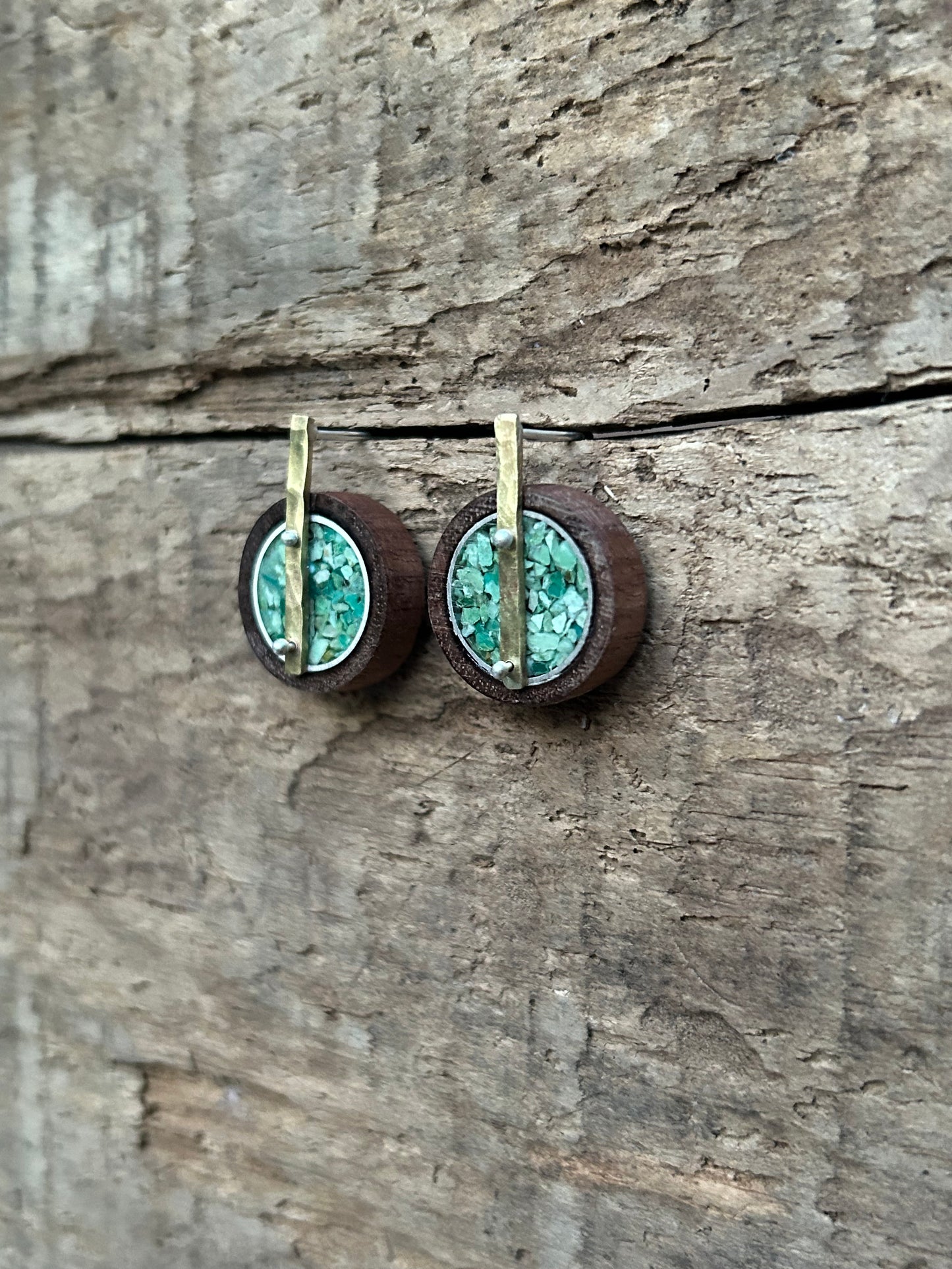 circle drop earrings